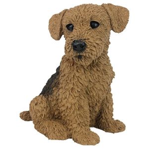Airedale Puppy Dog Statue