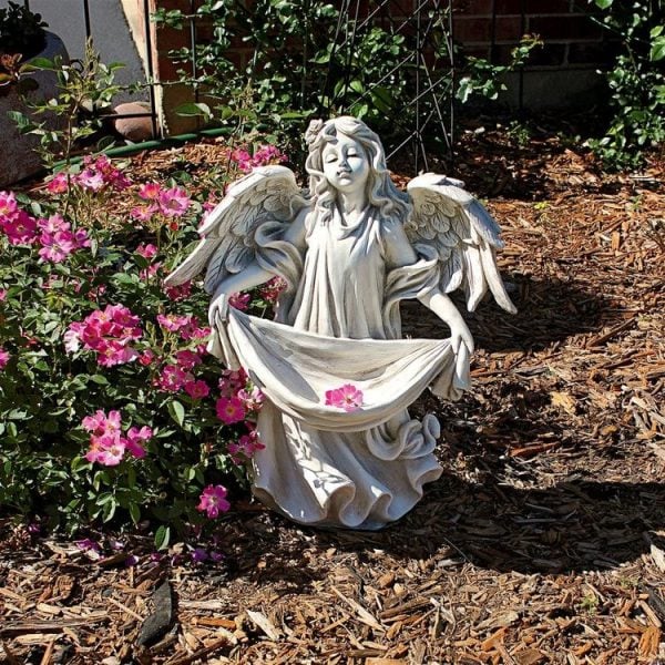 Angel Bearing Gifts Garden Statue