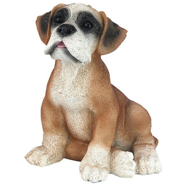 Boxer Puppy Dog Statue