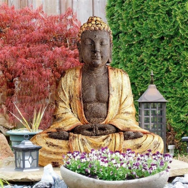 Earth Witness Buddha Asian Spiritual Statue