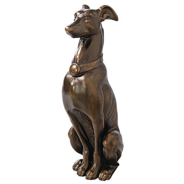 Greyhound Sentinel Cast Iron Dog Statue
