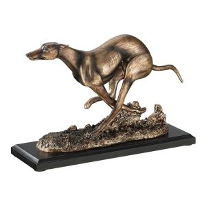 Greyhound Whippet Art Deco Dog Statue