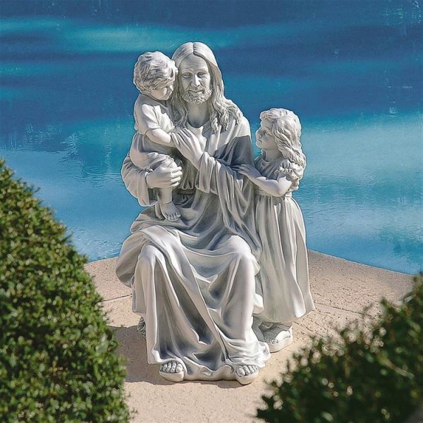 Jesus Loves The Little Children Garden Sculpture