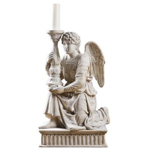 Michelangelo'S Kneeling Angel With Candlestick Statue