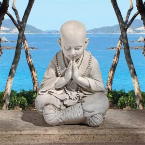 Praying Baby Buddha Asian Garden Statue