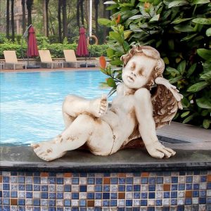 Pause For Repose Garden Angel Statue