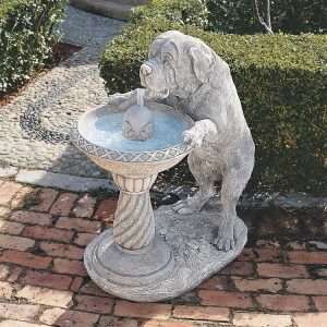 Quenching A Big Thirst Sculptural Dog Fountain