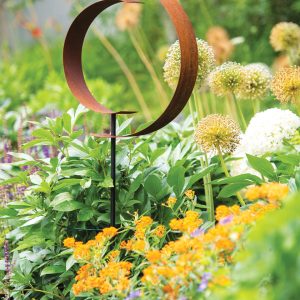 Corten Circle Garden Sculpture