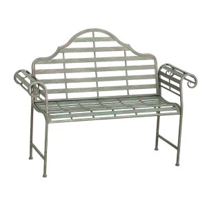 Chippendale Style Metal Bench