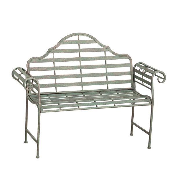Chippendale Style Metal Bench