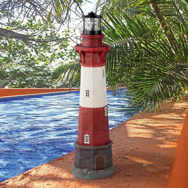 Coastal Shoal Lighthouse Solar Beacon Statue