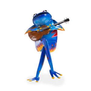Colorful Metal Frog Musician